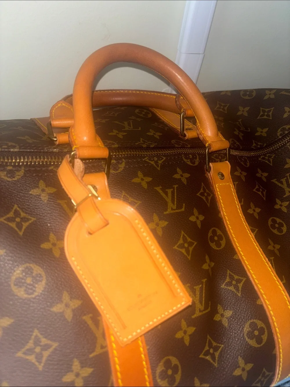 Louis Vuitton Monogram Canvas Travel Duffel with Vachetta Trim